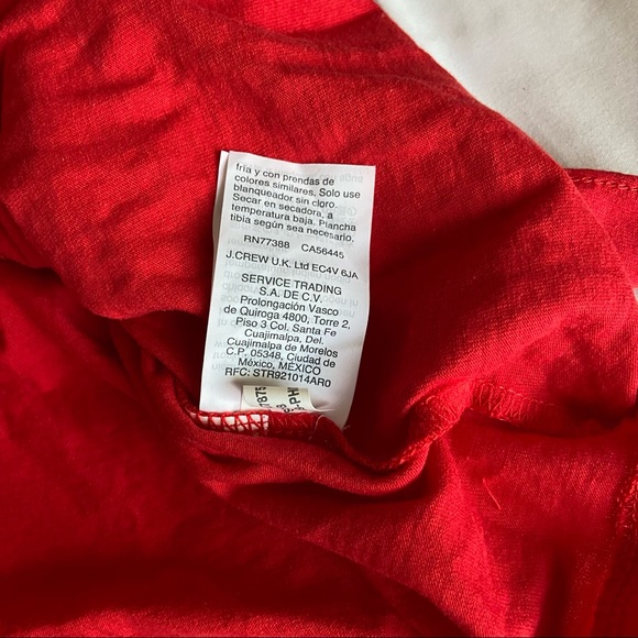 NWT red J. Crew Wrap Top with Collar - Picture 10 of 10